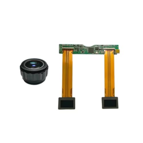 Micro AR VR Display 0.71" 0.7" 1080P FHD 1920(RGB)×1080 Micro Display 500nits Brightness LVDS 60Hz with Binocular HDMI Adapter Board and Optics Prism for Augmented Reality Virtual Reality Headsets