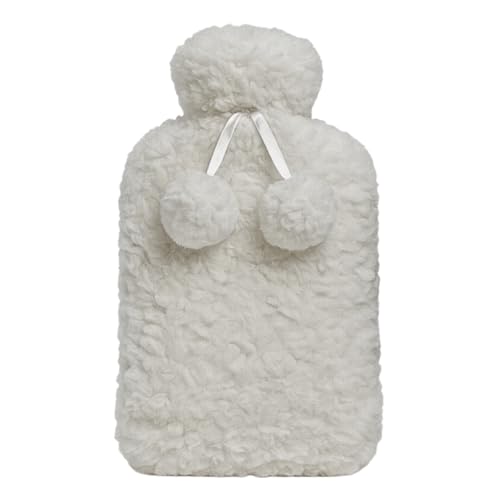 3-Pack Hot Water Bottle with Soft Fleece Cover Ribbed Rubber Design, Leak-Proof, Reusable Heat Therapy for Pain Relief & Warmth - Durable & Soft (2L with Cover) - Image 5