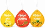 Tropical Collection – Car Air Freshener 3‑Pack | Watermelon, Pineapple & Lemon scents • Hanging paper fresheners for cars & small spaces