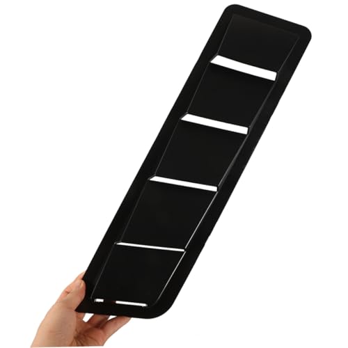 Cubiertas de ventilación para capó de coche en ABS negro protectoras de motor 3