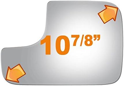 Lower Flat Driver Side Mirror Replacement Glass for 2002-2009 DODGE RAM 3500