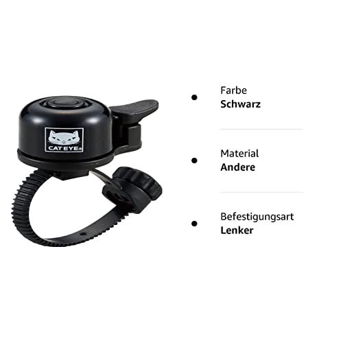Fahrradklingel Cateye OH-1400 in Schwarz, One Size