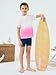 Haloumoning Boys Gradient Rash Guard Swim Shirt Short Sleeve UPF+ 50 Sun Shirts for Kids Rashguard Water Shirts