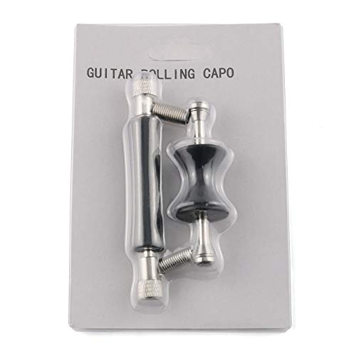 Lrong Guitar Rolling Capo Sliding Capo Adjustable Capo For Tuning Tone Of String Instruments For Electric Guitar And Acoustic Guitar Or Ukulele Mandolin Banjo #TOP4