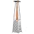 EAST OAK Pyramid Patio Heater, 48,000 BTU Outdoor Patio Heater All Stainless Steel & Classic Accessories Veranda Water-Resistant 21 Inch Pyramid Torch Patio Heater Cover