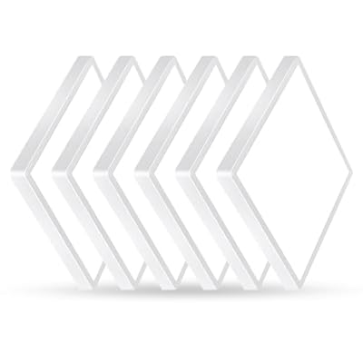 12 Inch 6PK Square LED Flush Mount Ceiling Light, 30W, 3000LM, 3000K/4000K/6000K CCT Selectable, LED Flat Panel Low Profile Ceiling Light Fitures for Hallway, Kitchen, Bedroom, Laundry Room