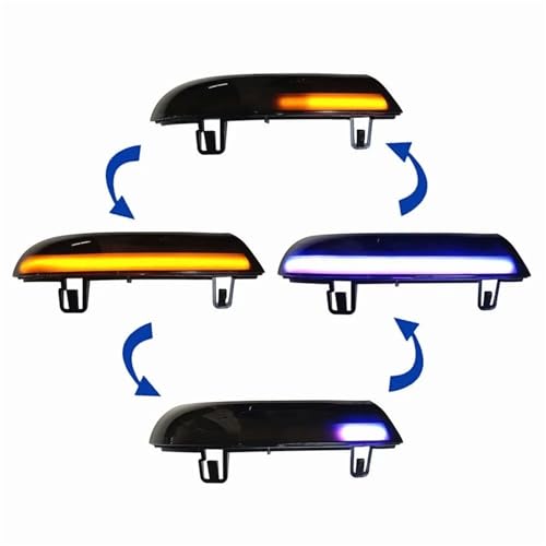 Clignotants dynamiques à défilement LED pour ré pété teur Passat B6 et Golf 5