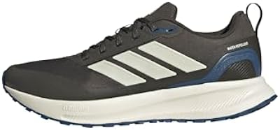 adidas Men's Run Falcon 5 Trail Running Shoes – Shadow Olive/Off White, Size 8.5