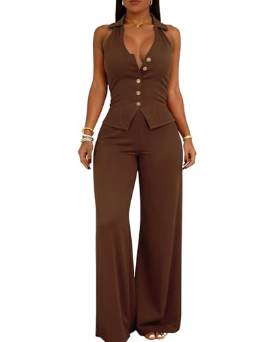 acelyn Pant Suits for Women Dressy Casual Two Piece Sets