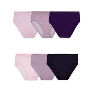 Fruit-of-the-Loom-Womens-Seamless-Panties Fruit of the Loom Women's High Cut Briefs Seamless Panties with 360° Stretch, Hi Cut-6 Pack-Assorted Colors, 6