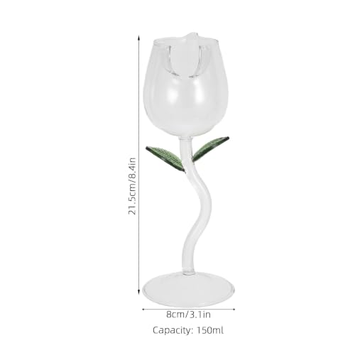 Copa de vino de rosa de 150ml para regalo de bodas y aniversarios 3