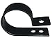 1" Electriduct Heavy Duty Nylon Cable Clamps Mouting Wire Clips - 100pcs | Black