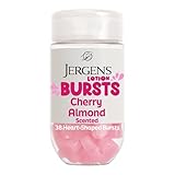 Jergens Cherry Almond Lotion Bursts, Squishy Heart-Shaped Moisturizer Bursts, Gifts for Teen Girls or Boys, 38 Ct