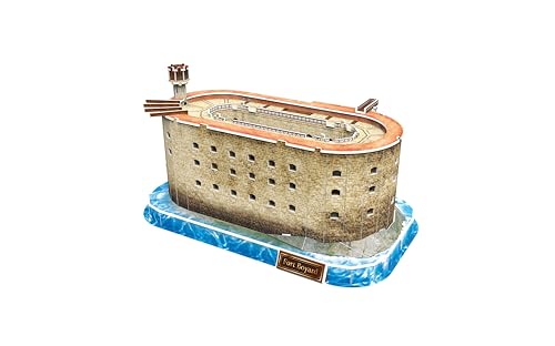 Megableu Puzzle 3D FORT BOYARD Puzzle Monument dès Maquette Sans Outils ni Colle Réplique du Célèbre Fort Boyard français Activité Manuelle en Famille 125 Pièces 32x18x17cm - vue 2