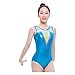Kmeruoys Rhythmic Gymnastics Clothing for Women and Children Competition Tights Sportswear Dance Clothing (Color : Blue, Size : 16 Years)