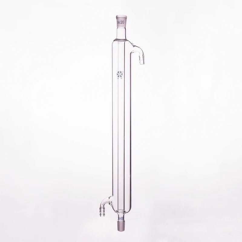 Straight Condenser, Length 100m/150mm/180mm/200mm/250mm/300mm, Condenser Liebig with Fused Inner Tube, Joint 14/20+14/20(E.L. 250mm)