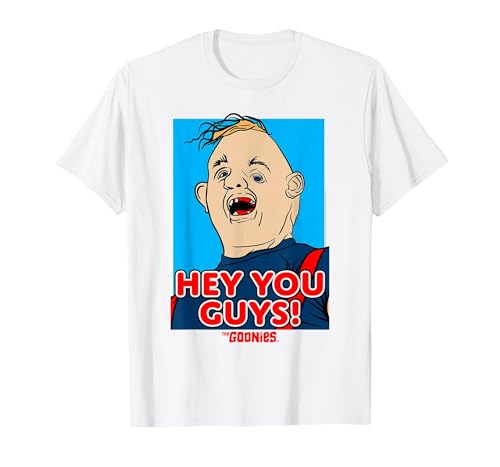 Image of The Goonies Sloth Hey You Guys T-Shirt, Men, White, X-Large