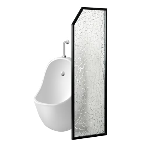 Pannello divisorio per orinatoi da parete da uomo per bagni pubblici 40x80 cm nero separatore stallo per bagno scolastico e servizi igienici commerciali