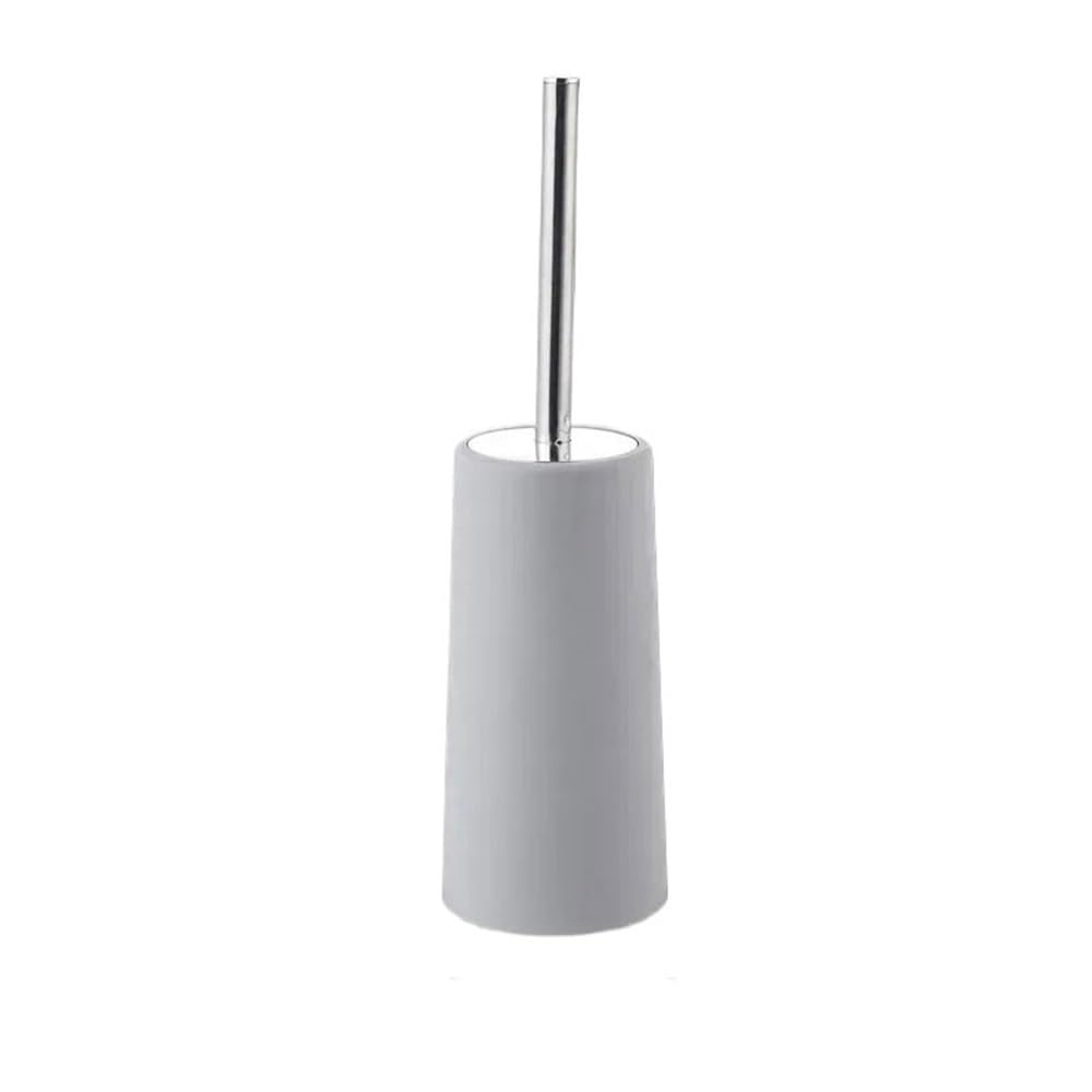 Zyyanshop Gris Toilet Brush Floor Standing Bathroom Brush Tool With Holder Toilet Brushe(Gris)