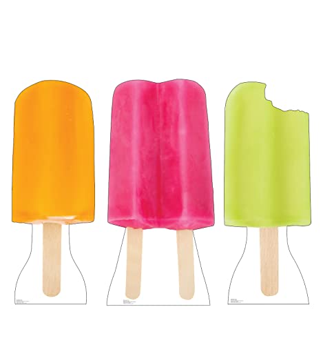 Image of Cardboard People Popsicle Set of 3 Cardboard Cutout Standups