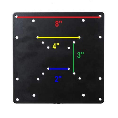 Mount Plus 1056 Vesa 200X200 Universal Adapter Plate For Tv Mounts | Convert Vesa 75X75, 100X100 Mount To Fit 200X100, 200X200 Mm Vesa Patterns | Includes Hardware Kit #TOP3