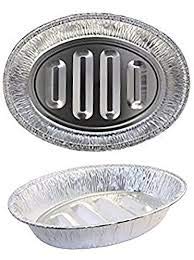 Disposable Turkey Roasting Aluminum Pans | (12 Count) Extra Large Heavy-Duty Foil Container| Deep, Oval Shape for Meat, Chicken, Roasts, Ribs, Cooking | Recyclable