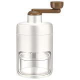 Operitacx Trituradora de Hielo Manual Pequeña para Casa, Manivela, ABS