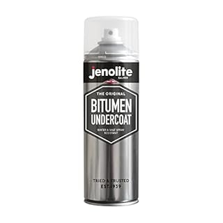 JENOLITE Underbody Seal Bitumen Spray Paint | Black | 500ml | Car Underseal Anti Corrosion Spray | Flexible Rust Protection Spray for Car Chassis & Car Underbody | Underbody Protection