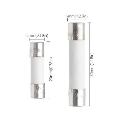 Fusible en céramique 5x20mm pour la maintenance de multimètre