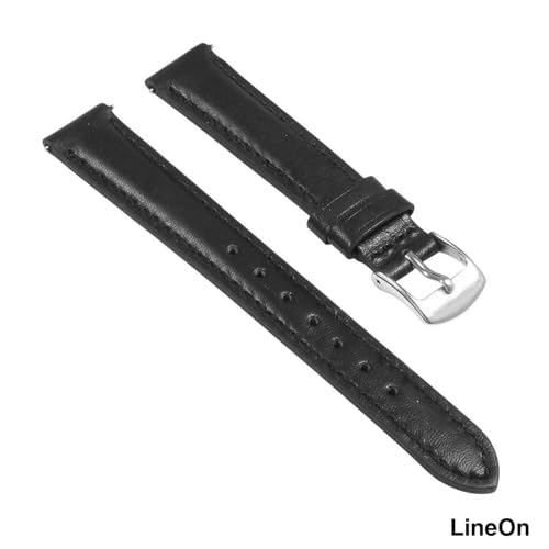 Image of Lineon Colourful 18mm Full Padded Univarsal Vegan Leather Watch Strap For Branded Watches Compitable with (Titan, Timex, Casio, Sonata etc) Tool and Pins Include