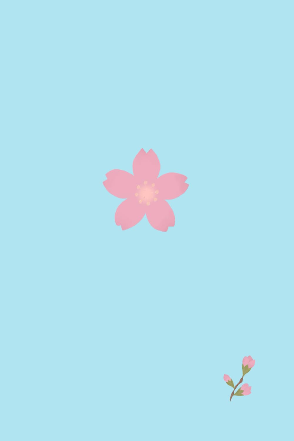 Japan Stamp Book: Minimalist Cherry Blossom Design- Eki Stamp Book Collector Souvenir