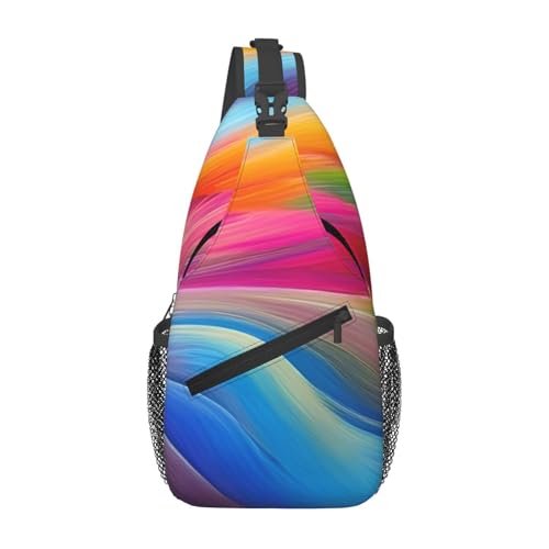 Morrales de bandolera Rainbow Ocean para senderismo miniatura 1