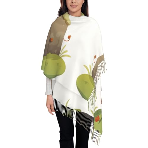 Écharpe longue tendance à pompons idéale pour sorties hiver