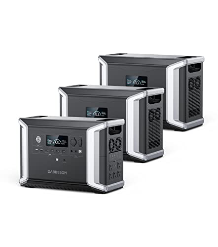 Dabbsson 8.33 kWh Expandable Power Station DBS2300 with 2 DBS3000B ...