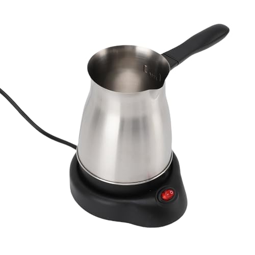Vierta la Cafetera con Diseño de Acero Inoxidable Cafetería Portátil Cafetería Coffee Coffee Bot para el Hogar y el Campamento (Enchufe de la UE 220V 60HZ)