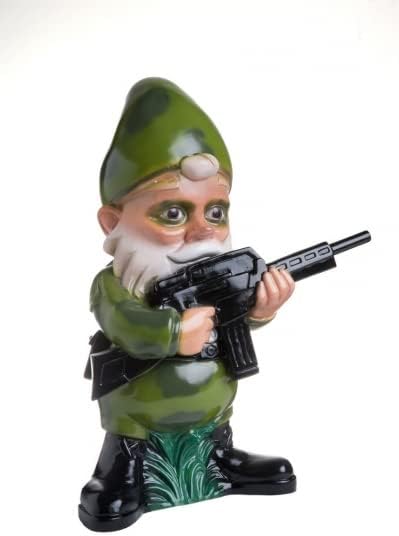 Garden Gnome Elite Soldier 41 cm