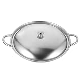 Photo Gallery ligigwash pentola wok in acciaio inossidabile con piatto e manico anti-trabocco per cucina domestica e resistente e facile da pulire per uso versatile Photo Gallery ligigwash pentola wok in acciaio inossidabile con piatto e manico anti-trabocco per cucina domestica e resistente e facile da pulire per uso versatile