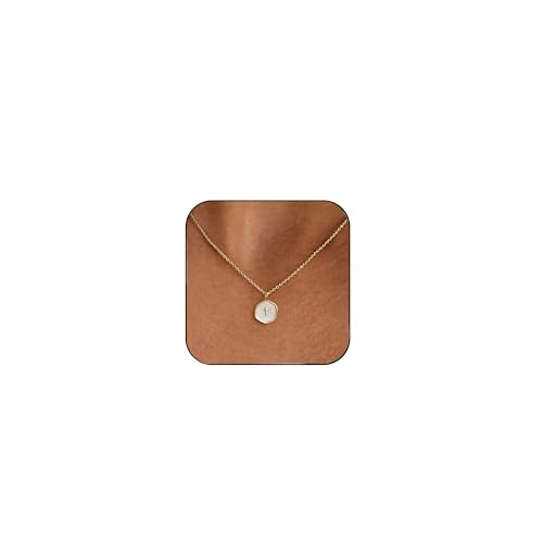 Cross Necklace for Women,14k Dainty Gold Plated Cross Necklaces Simple Cross Pendant Necklaces for Women Trendy Small Gold Cross Charm Necklace Cute Choker Necklace for Women Gold Jewelry Gifts