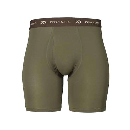 First Lite Men's Yuma Synthetic Boxer Brief - Ultralight Breathable Underwear