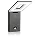SEBSON LED Lámpara de exterior con sensor movimiento, lámpara de pared, Negro, Aluminio, 12W, 650lm, 6500K, orientable, IP54, 298x100x26mm