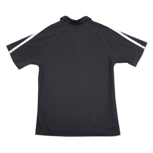 Jeep Men's Golf Polo, PosiCharge Micro-Mesh Colorblock (Black/White)3