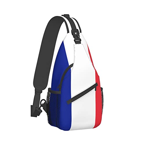 Mochila bandolera Francia para pecho unisex miniatura 3