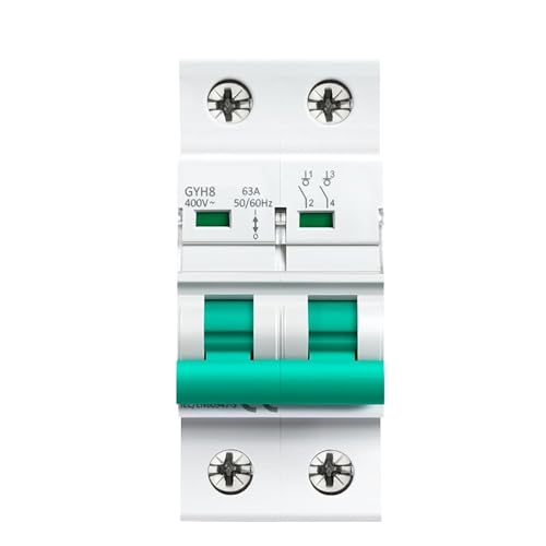 Disjoncteur 400VAC sectionneur isolateur bipolaire 63A pour coupure sécurisée