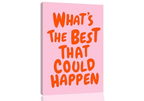 ZNC&ZNN Affirmation Wall Decor Trendy Wall Art Pink Inspirational Posters