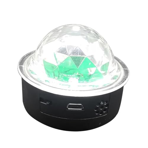 DIKACA Lampada da Palcoscenico Controllo Vocale LED Luce da Discoteca Rgb a Sfera di Cristallo USB Ricaricabile Mini Luce d'Atmosfera Portatile per Auto Casa Feste e Ktv