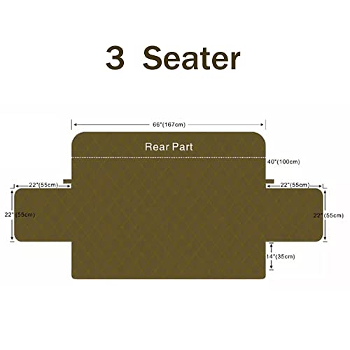 Djoymock Patchwork Couch Sofa Cover Slipcover Nonslip Quilted Furniture Protector Slipcover For Dogs, Children, Pets Sofa Slipcover Machine Washable Soft Breathable Cover For 66" Sofa #TOP2