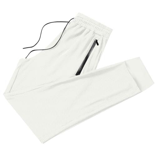 Men's Athletic Joggers Stretch Quick Dry Sweatpants with Zipper Pockets