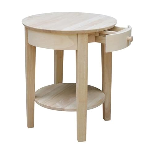 International Concepts Solid Wood Philips End Table - Natural Unfinished by IC INTERNATIONAL CONCEPTS - Used condition - Image 8
