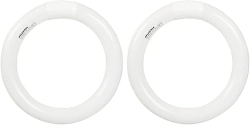 Sylvania 23539 - Bombilla fluorescente T9 Circline Premium Circline 23539 de 12 pulgadas de diámetro, 32 vatios, 3000 K, 2100 lúmenes, 80 bombillas