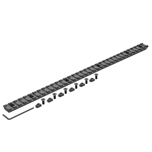 20MOA 34 Slot Aluminum Mlok Picatinny Rail Mount, T-Nuts & Screws & Hex Wrench Included (MK34-20MOA)